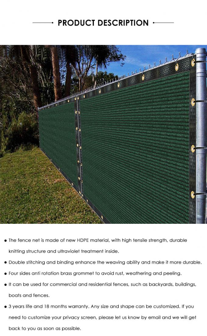 150gsm Mesh Privacy Screen For Deck Porch Outdoor Balcony Windbreak