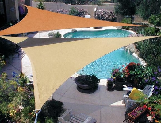 Square Hdpe Shade Sail Material Begie Uv Net For Garden