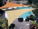 Square Hdpe Shade Sail Material Begie Uv Net For Garden
