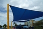 Blue 10 X 14 10 X 12 180 Gsm Sun Shade Sail For Beach Pergola Privacy